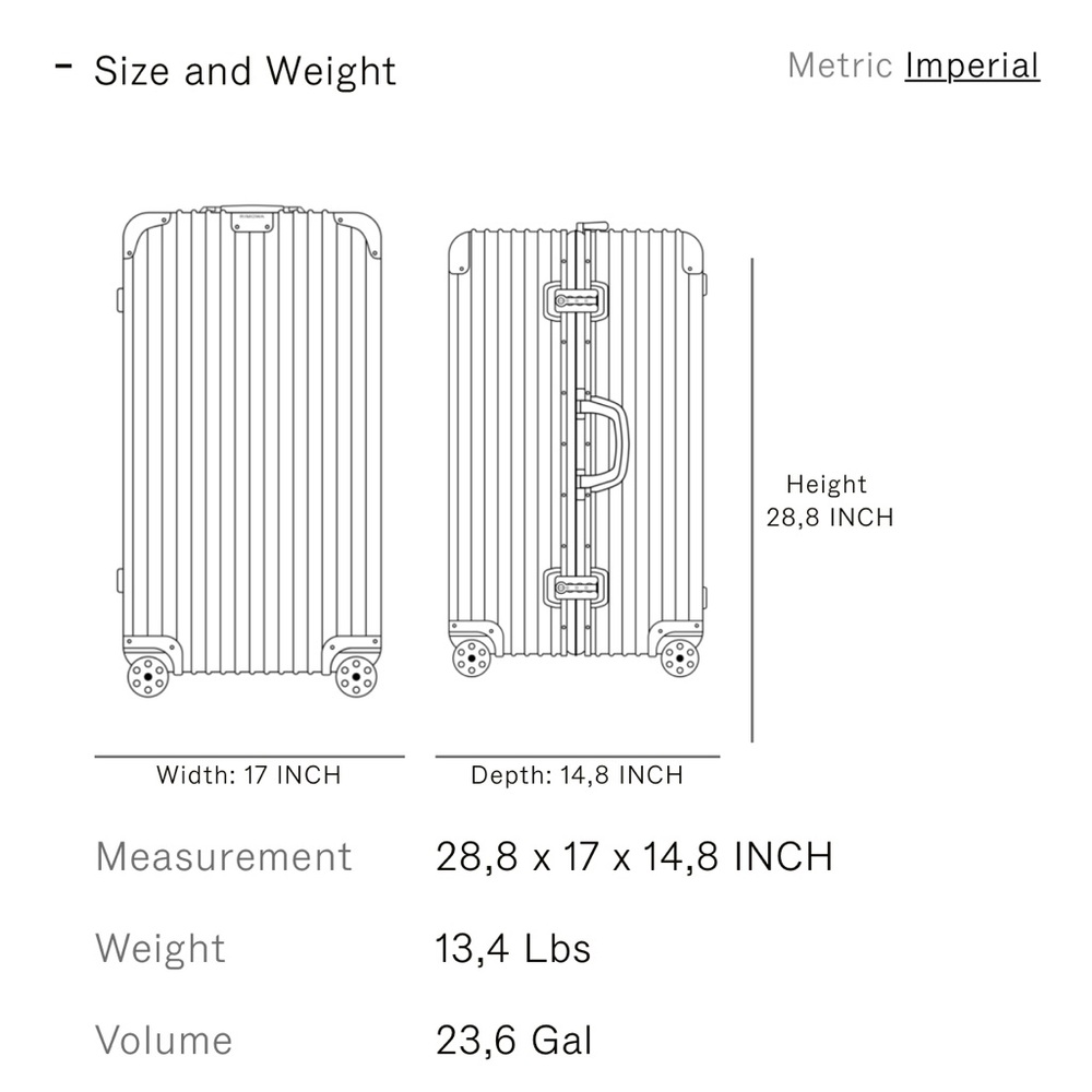 RIMOWA TRUNK. Wheeled Suitcase - Picture 12 of 15